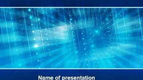 Aqua Abstract PowerPoint Template by PoweredTemplate.com
