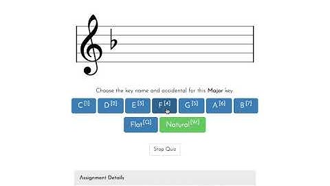 ToneSavvy - Level 12 Identifying Key Signatures up to 4 Flats and 3 Sharps Treble