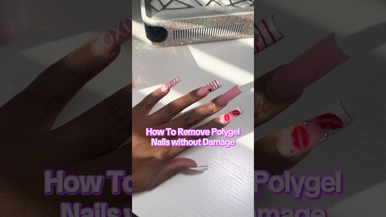 REMOVE POLYGEL NAILS WITH NO DAMAGE 