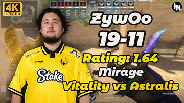 ZywOo (19-11) Vitality vs Astralis (mirage) | IEM Chengdu 2025 #cs2 #zywoo