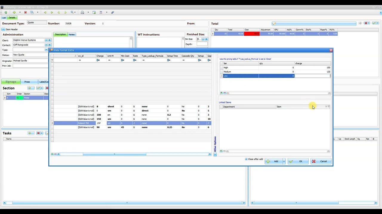 Setting Up Tier Pricing In Signage