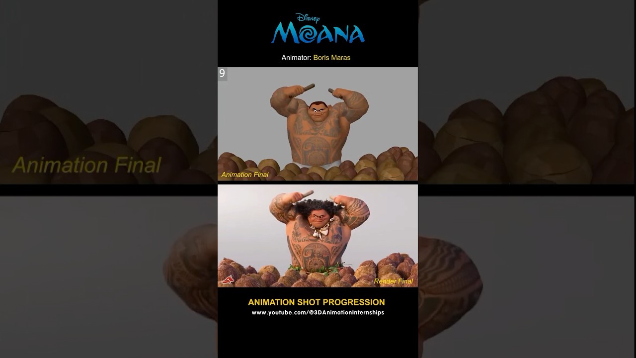 ⁣Moana | Marketing Shot Progression #shots