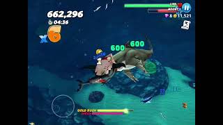 How to get treasure in map -hungry shark world