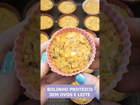 Bolinho Proteico de Grão de Bico 💜  Sem Glúten, Sem Ovo e Sem Leite