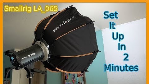 Smallrig LA 0-65 SoftBox | Open box and Set Up |