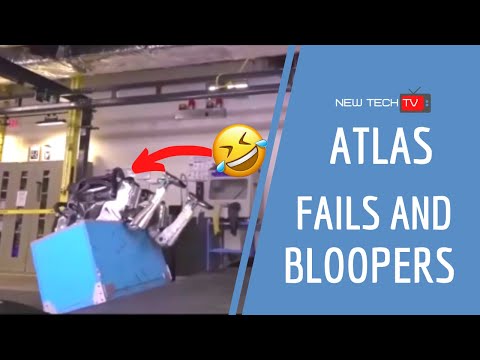 Atlas Robot Fails and Bloopers Funny