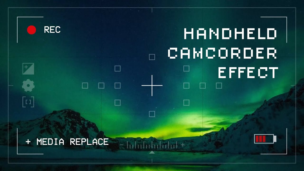 Handheld Camcorder Shake Effect Overlay for Premiere Pro YouTube
