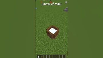 Barrel of Milk 🛢️🥛🐄#minecraft #minecrafttutorial #minecraftbuilds