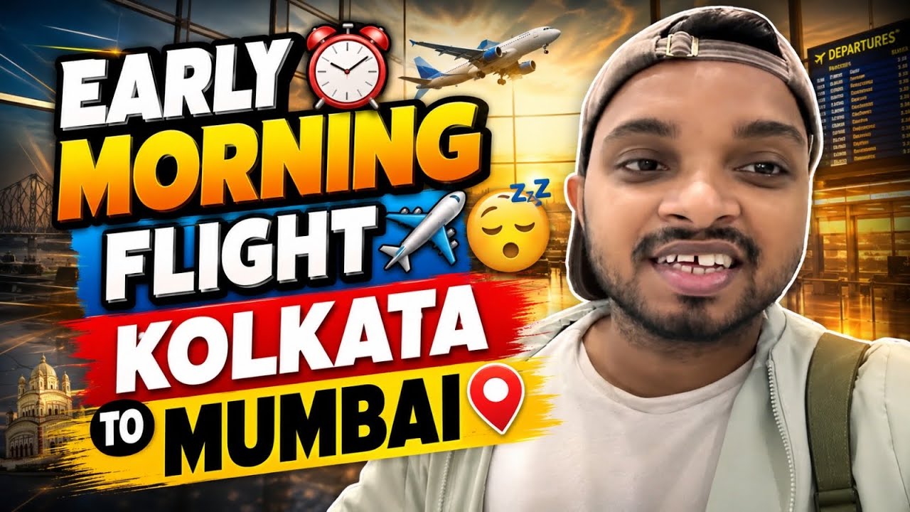 Early morningg flight ✈️ 😴 kolkata to mumbai 📍