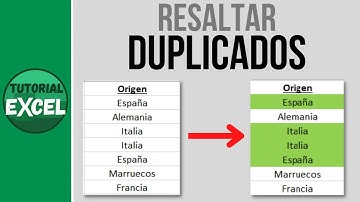 Resaltar datos DUPLICADOS en Excel