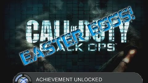 Call of Duty Black Ops Easter Eggs On Main Menu