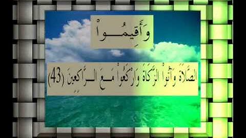 القرآن الكريم سورة البقرة الأية 43.wmv