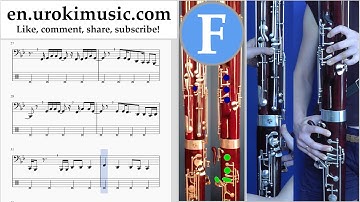 How to Play Bassoon Major Lazer & DJ Snake - Lean On Tabs Part#2 um-i352