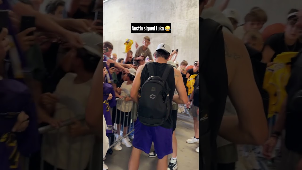 Austin Reaves Signed LUKA 😂 #lakers #lukadoncic