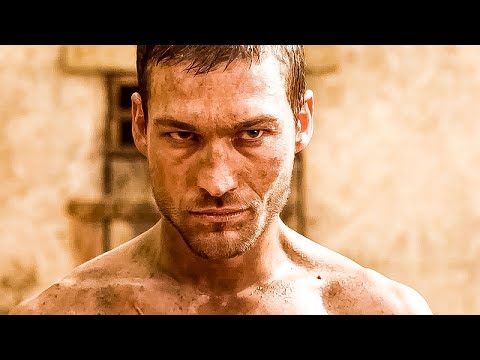 Spartacus ve  Crixus. ilk dövüş karşılaşması HD