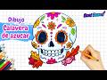 Cómo dibujar CALAVERITA DE AZÚCAR - Dibujos paso a paso fáciles ????????