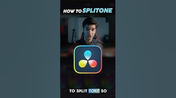 How to SPLIT TONE in Davinci Resolve! 😮‍💨🧑‍💻🤝 #davinciresolve