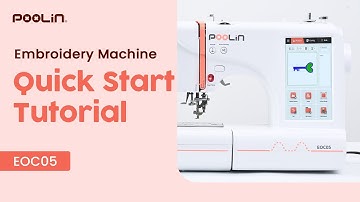 How to Start Embroidery With Poolin EOC05 Embroidery Machine For Beginners