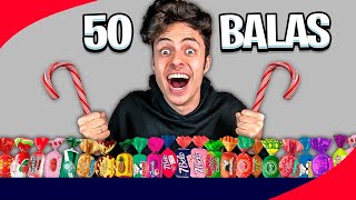 CHUPANDO 50 BALAS DIFERENTES!