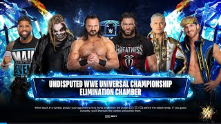 WWE2K24 6-MAN ELIMINATION CHAMBER MATCH FOR UNDISPUTED WWE UNIVERSAL CHAMPIONSHIP MATCH