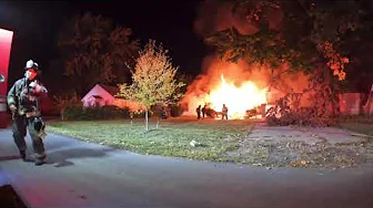 Working Fire - Westside Indy Residence Fire (GoPro)