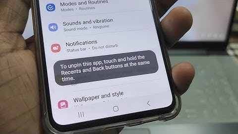 To unpin this app, touch and hold the Recents and Back buttons at the same time