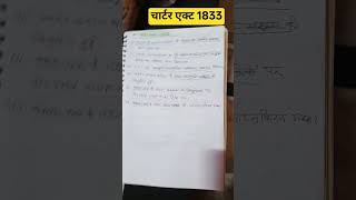 charter ACT 1833 #knowledge #currentaffairs #india #daily #youtubeshorts #2026