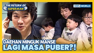 [IND/ENG] TRIPLETS Daehan Minguk Manse lagi PUBER?!😱 | The Return of Superman | KBS WORLD TV 230507