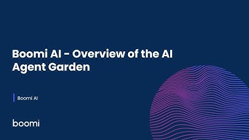 Boomi AI - Overview of the AI Agent Garden