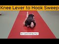 BJJ BEGINNER 😃 Knee Lever to Hook Sweep - HALF GUARD #bjj #jiujitsu #grappling