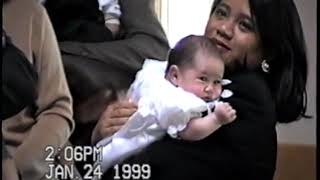 1999 / 01 anna's Baptism Fort Worth TX April Easter in Sugar Land, Chito Visit
