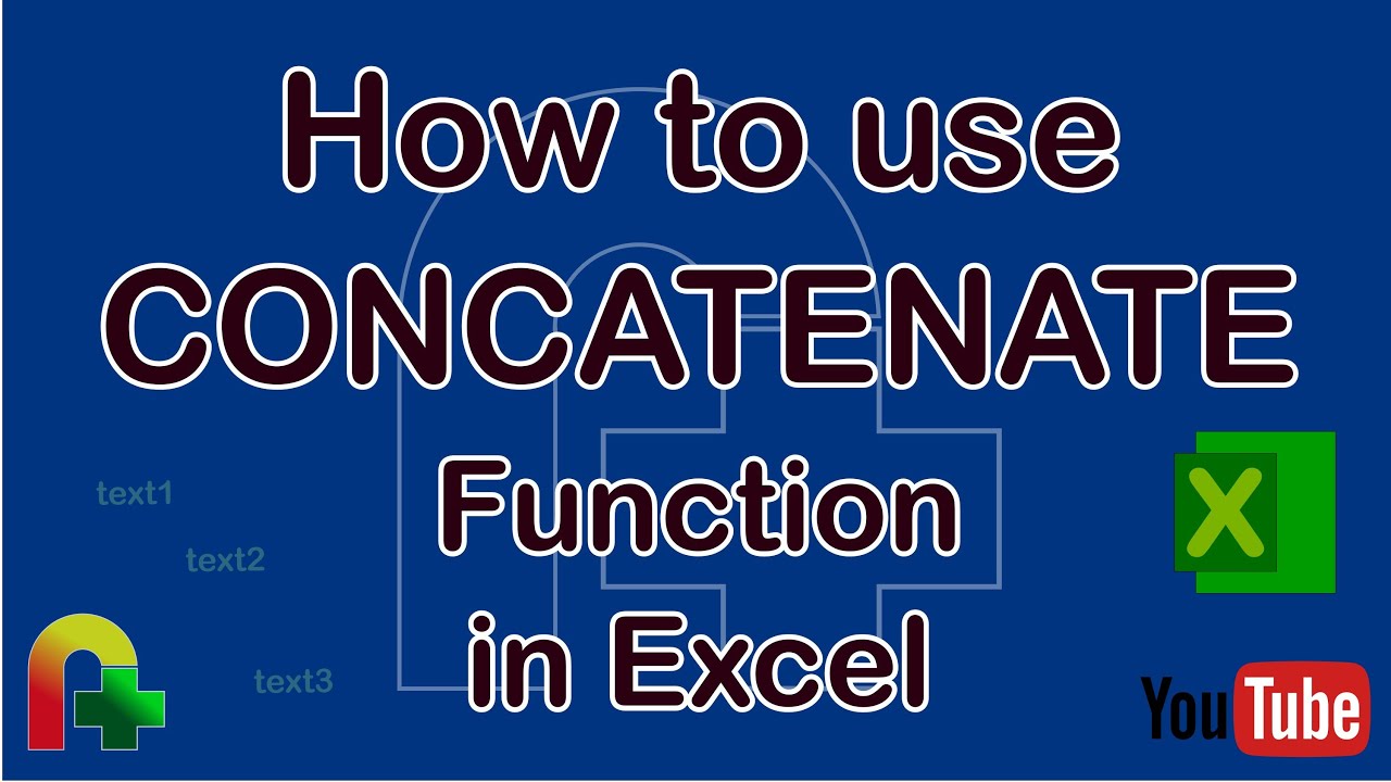 How To Use Concatenate Function In Excel YouTube how-to-use-concatenate-function-in-excel-youtube