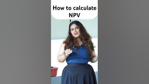 How to Calculate NPV | (Net Present Value) NPV Formula, Discounted Cash Flow #npv #timevalueofmoney