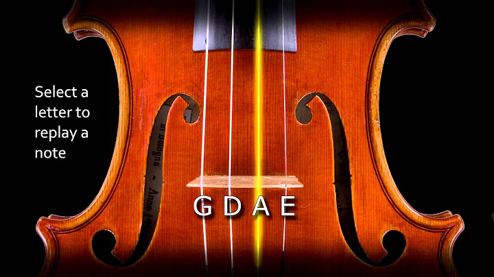 Violin Tuner : Easy to use - "plucking" real violin sound