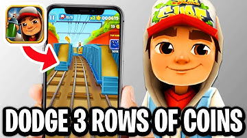 How To Dodge 3 Rows Of Coins In Subway Surfers - Step By Step