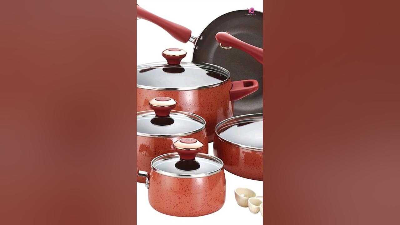 Deen Family 8-Piece GranIT Nonstick Stainless Steel Cookware Set