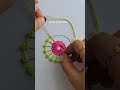 how to easy circle embroidery work border #handembroidery #shortsfeed #trendingshorts