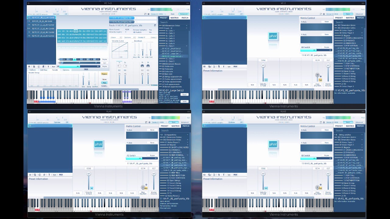VSL Dimension Strings – Cellos+Violas Performance Legato Portamento