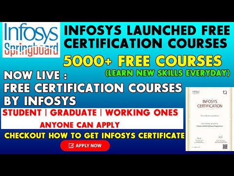 Infosys Free Certification Courses | Infosys Free Courses with Free Certificate | Free Python Course