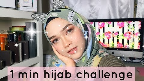 1 MINUTE HIJAB CHALLENGE | Aidijuma X Zakirah Zainal