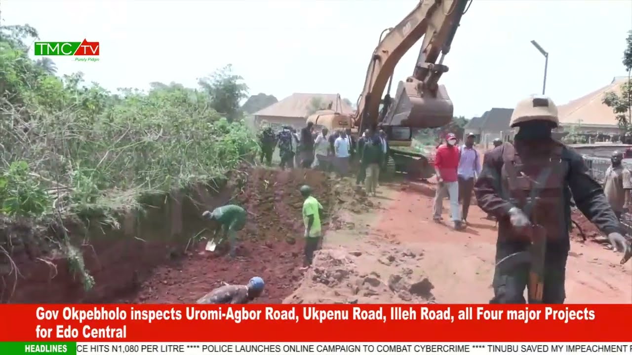Gov Okpebholo inspects Uromi-Agbor Road, Ukpenu rd, Illeh Road, all 4 major Projects for Edo Central