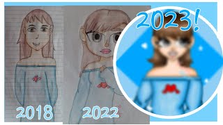 Desenho da Gaby Leca 🩵🩵 em 2023