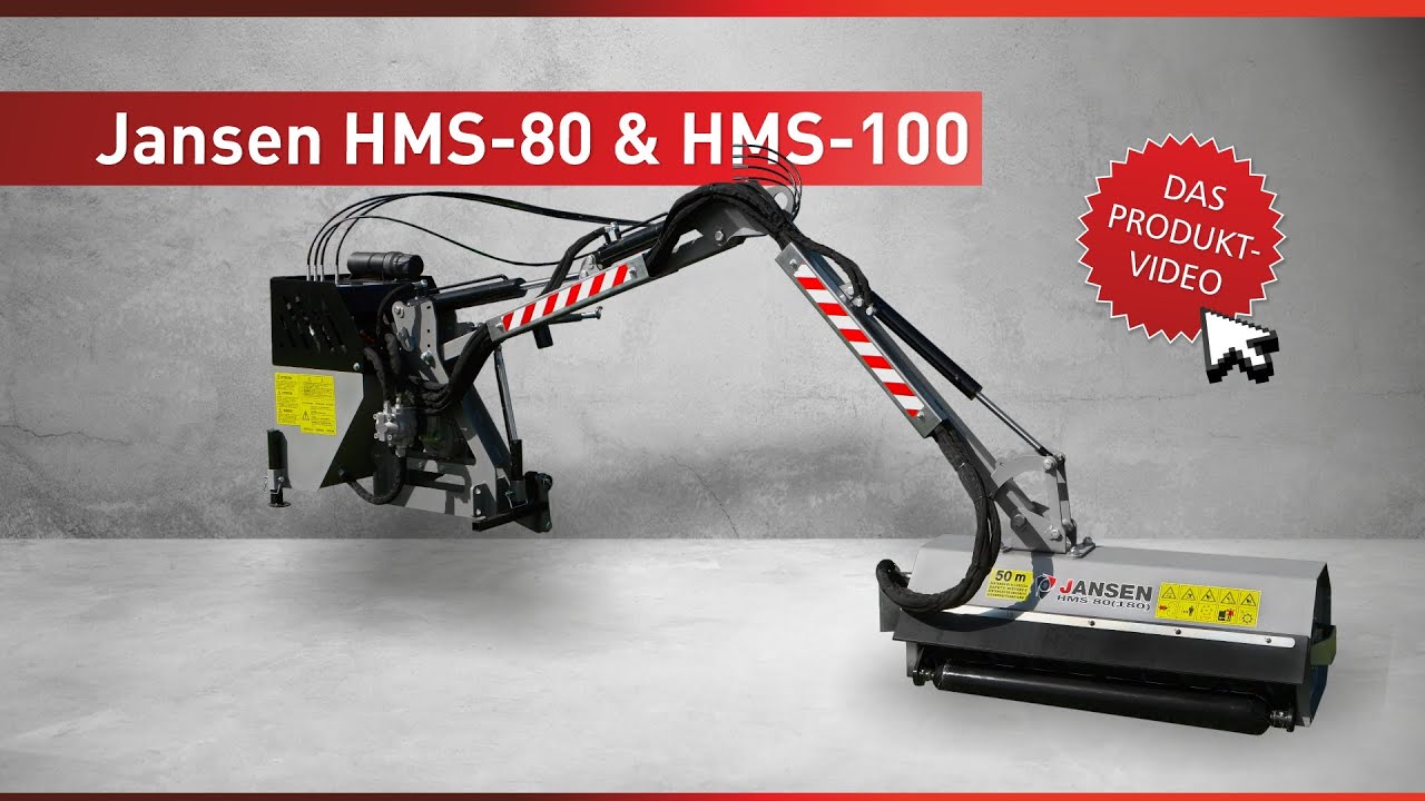 Hydraulischer Mähbalken/Schlegelmulcher HMS-80 & HMS-100