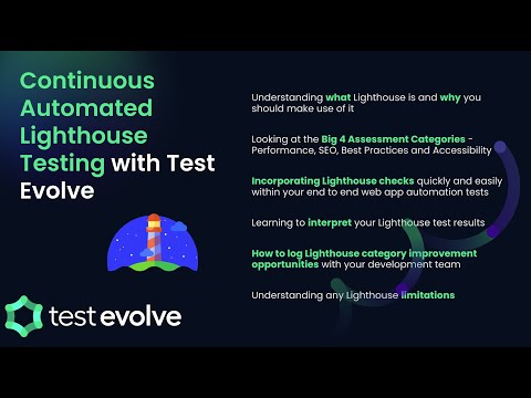 Continuous Automated Lighthouse Testing with Test Evolve