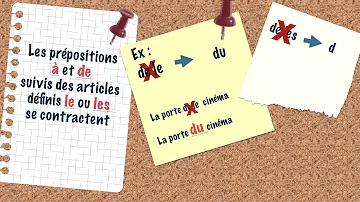 Quels sont les articles indéfinis contractés ? Quels sont les articles indéfinis contractés ?
