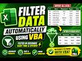 Filter Data Automatically Using VBA
