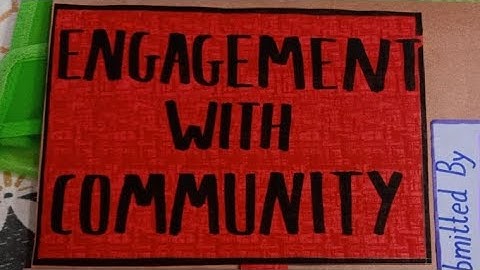 Engagement with Community File for B.Ed.