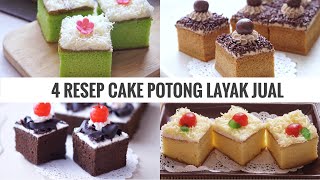 4 RESEP CAKE POTONG PALING MUDAH DIBUAT DAN LAYAK JUAL || SEMUA PASTI SUKA