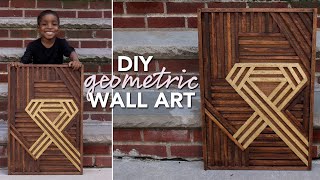 DIY Geometric Wood Wall Art