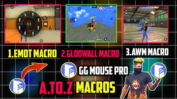 GG mouse pro macro settings A.To Z All macro|| Gg mouse pro Situp gloowall macro 